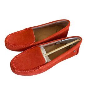 Ugg Australia Milana Water-Resistant Suede Shoes Loafers Leather Orange Size 5